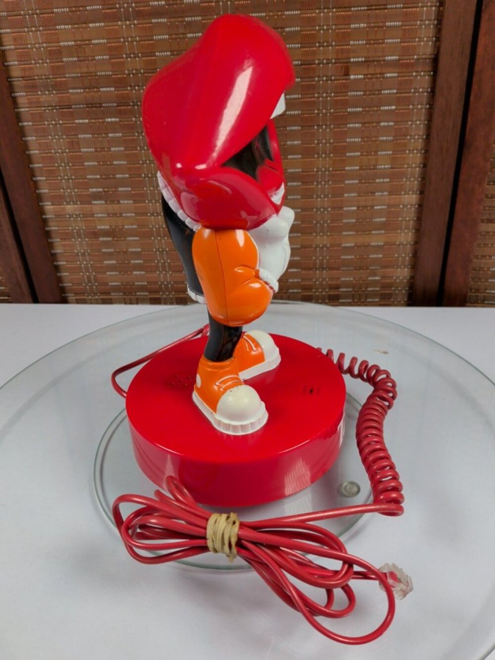 9" Vintage Retro 1980 Tang Promo Novelty Landline Telephone "Tang Man" - Tested - Picture 3 of 10